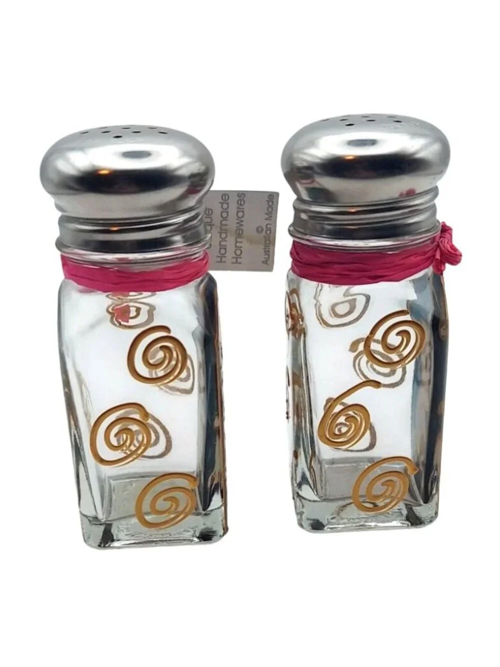 Koala Bear Glass Shakers Salt Pepper Hand Painted Liza Enger Australia Gift Box
